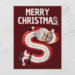 Postal Festiva Minions de Merry CHristmas