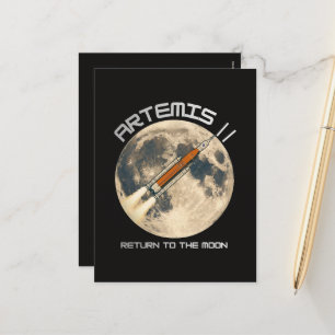 Postal Festiva misión lunar Artemis