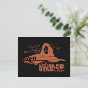 Postal Festiva Moab Antiguo - Utah - Parque Nacional - Arcos