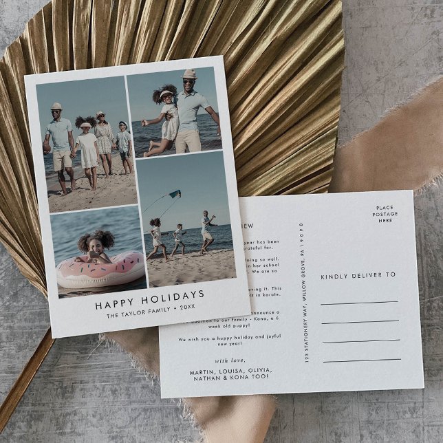 Postal Festiva Moda Felices Fiestas Año En Revisión 4 Foto (Subido por el creador)