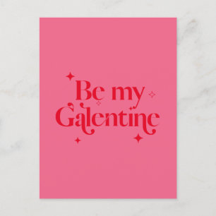 Postal Festiva Moda moderna Amigo Rosa Gavientine