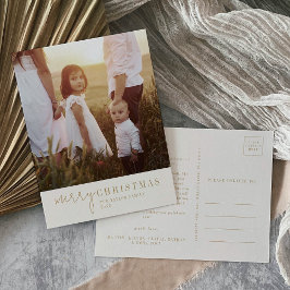 Postal Festiva Moda moderna | Navidades de oro fotoaño en revisió