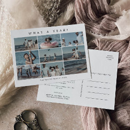 Postal Festiva Moda Qué Un Año Diez Navidades De Collage de fotos