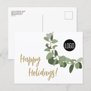 Postal Festiva Moda simple logo de negocios moderno personalizado