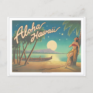 Postal Festiva Moda sobre cabeza de diamante