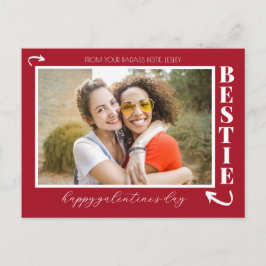 Postal Festiva Modern Best Friends Galentine's Day Bestie photo