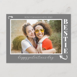 Postal Festiva Modern Best Friends Galentine's Day Bestie photo