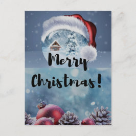 Postal Festiva Modern funny cute Christmas reindeer