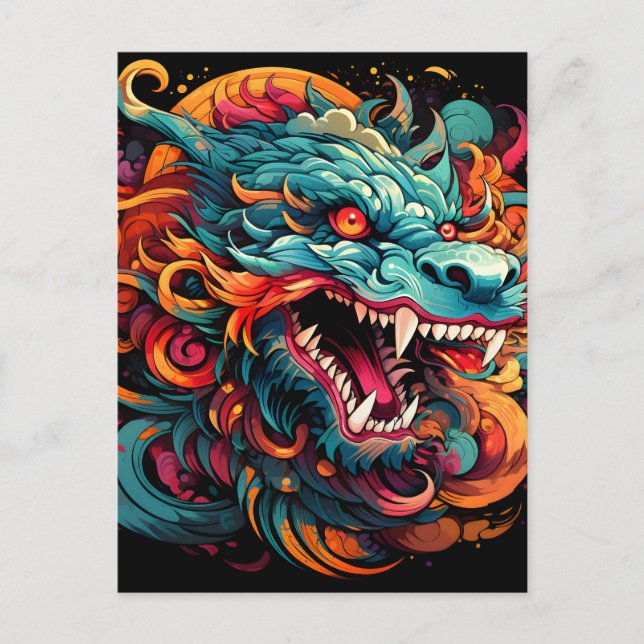 Postal Festiva Modern Oriental Dragon Majesty (Anverso)
