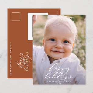 Postal Festiva Modernas y minimalistas Navidades de fotografía va