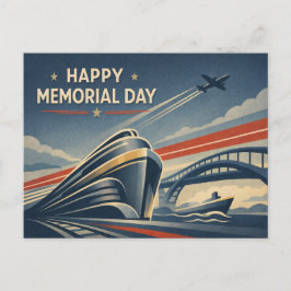 Postal Festiva Moderne Transportation Tribute Memorial Day 