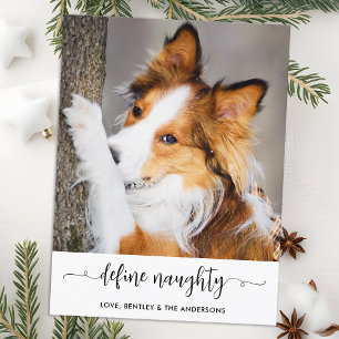 Postal Festiva Moderno Define Naughn Personalizado Mascota Funny