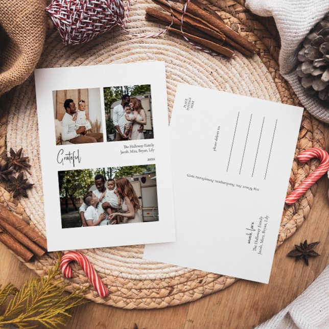 Postal Festiva Moderno guión basado en tres fotos (Subido por el creador)