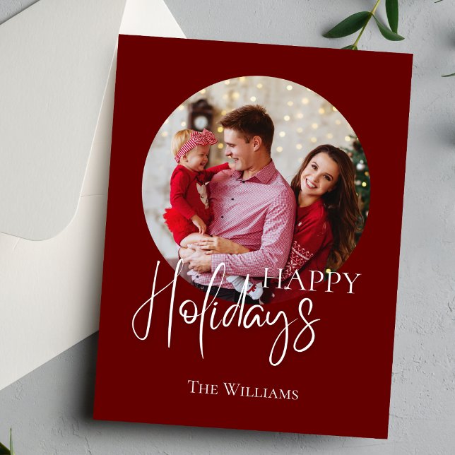 Postal Festiva Moderno Minimalista Foto Vacaciones (Subido por el creador)