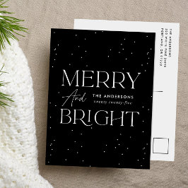 Postal Festiva Moderno moro negro y brillante no foto