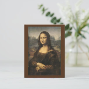 Postal Festiva Mona Lisa - Leonardo Da Vinci