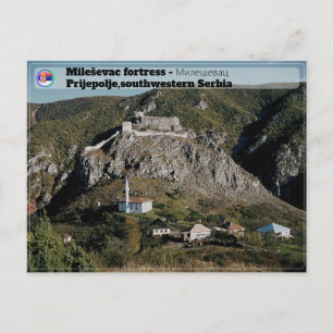 Postal Festiva MONASTERIOS SERBIOS - Fortaleza de Mileševac