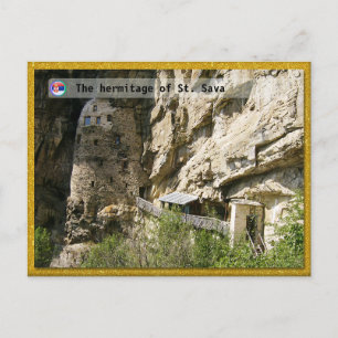 Postal Festiva MONASTERIOS SERBIOS - La ermita de San Sava 2