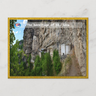 Postal Festiva MONASTERIOS SERBIOS - La ermita de St. Sava