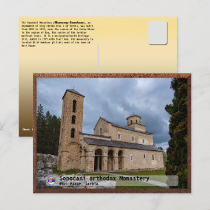 Postal Festiva MONASTERIOS SERBIOS - Monasterio de Sopoćani 