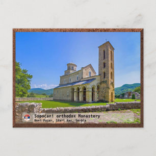 Postal Festiva MONASTERIOS SERBIOS - Monasterio de Sopoćani 2