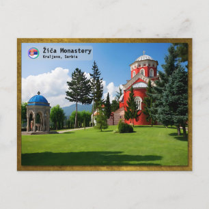 Postal Festiva MONASTERIOS SERBIOS - Monasterio de Žiča 2