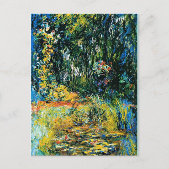 Postal Festiva Monet - Water Lily Pond, 1918, (Anverso)