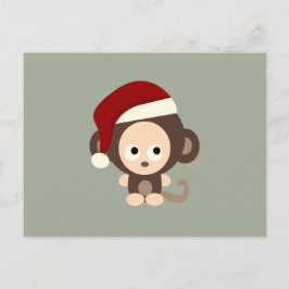 Postal Festiva Mono de los navidades