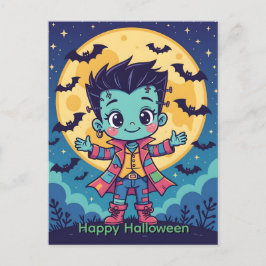 Postal Festiva Monstruo Frankenstein