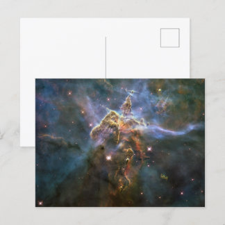 Postal Festiva Montaña Mística en la nebulosa Carina Hubble Espac
