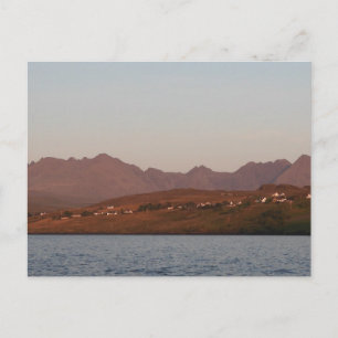 Postal Festiva Montañas Cuillin Terreno Dramático Arte Celta