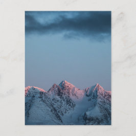 Postal Festiva Montañas Noruega