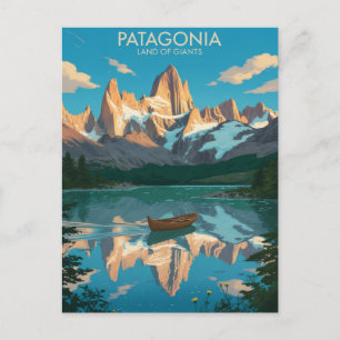 Postal Festiva Monte Fitz Roy Patagonia