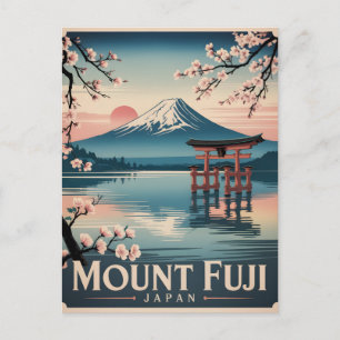 Postal Festiva Monte Fuji Japón