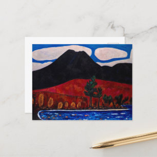 Postal Festiva Monte Katahdin, otoño por Marsden Hartley
