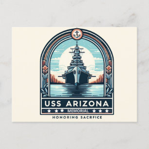 Postal Festiva Monumento conmemorativo a USS Arizona: Homenaje a