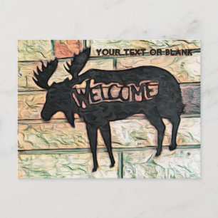 Postal Festiva Moose místico - Tzfat