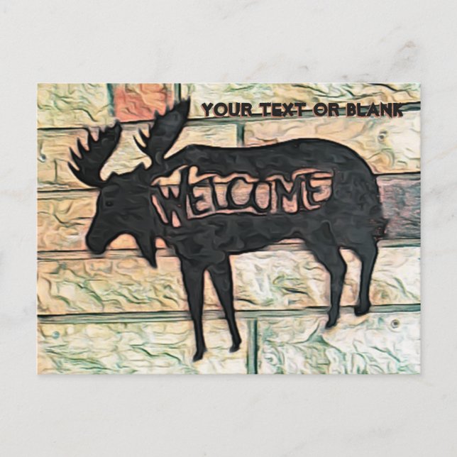 Postal Festiva Moose místico - Tzfat (Anverso)