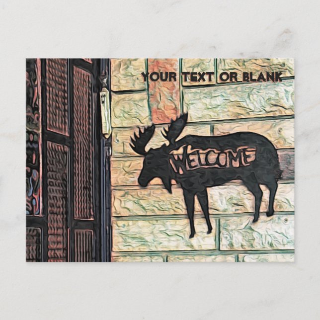 Postal Festiva Moose místico - Tzfat (Anverso)