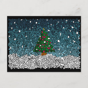 Postal Festiva mosaico de navidades