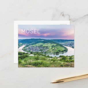 Postal Festiva Moselle Loop Sunset Kroev Panorama Alemania