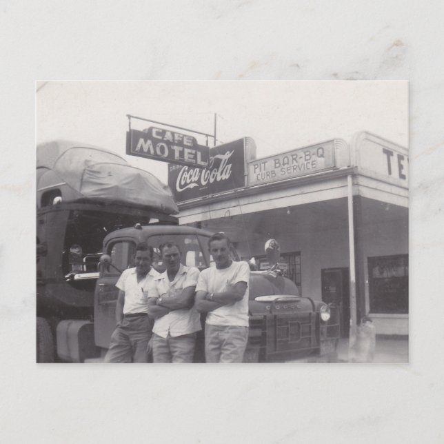 Postal Festiva Motel Retro Pit Bar-b-cue Truck Driver Cafe (Anverso)