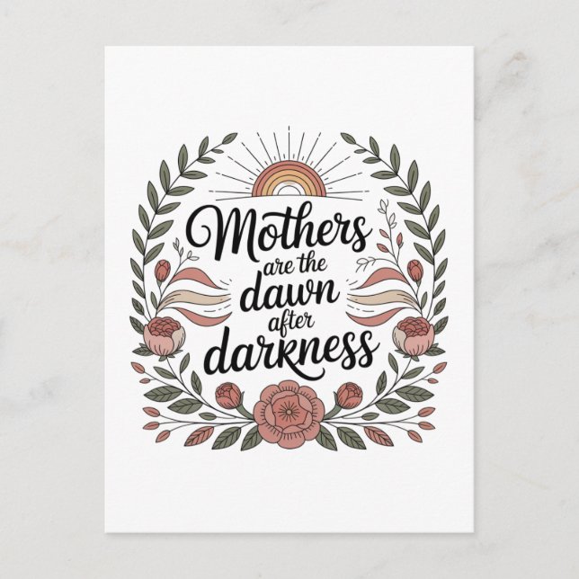 Postal Festiva Mothers Are The Dawn After Darkness (Anverso)