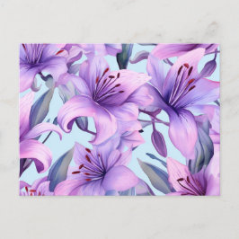 Postal Festiva Motifs florales