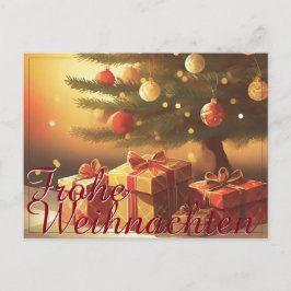 Postal Festiva Motiv, mit Geschenken unterm Weihnachtsbaum 37016