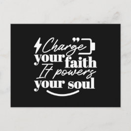 Postal Festiva Motivational Christian Quote – Charge Your Faith