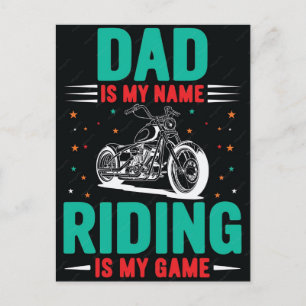 Postal Festiva Motocicleta personalizada única para motociclistas