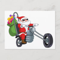 motociclista santa claus