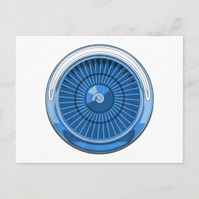 Postal Festiva Motor de Jet (Anverso)