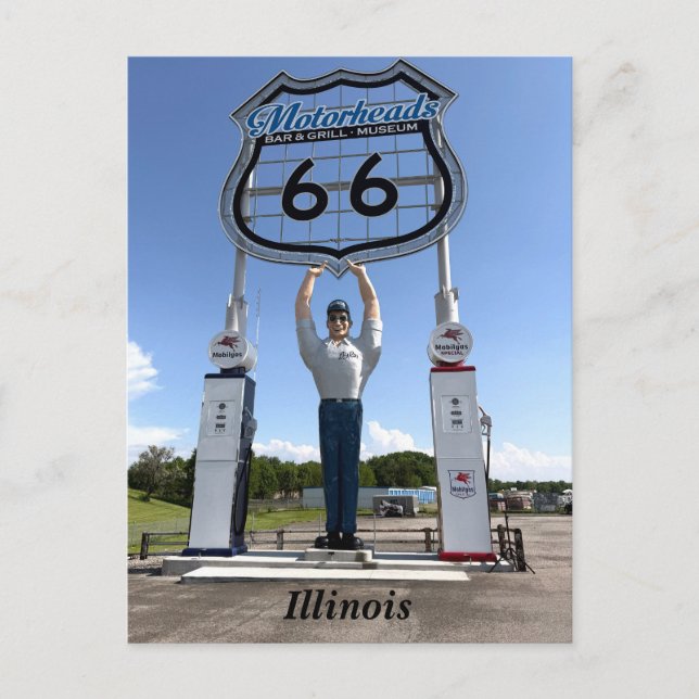 Postal Festiva MotorHeads Bar & Grill, Museo (Anverso)